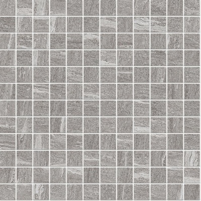 Monocibec Ceramiche Crest 86244 Silver Mosaico 2.5x2.5 Su Rete 30x30
