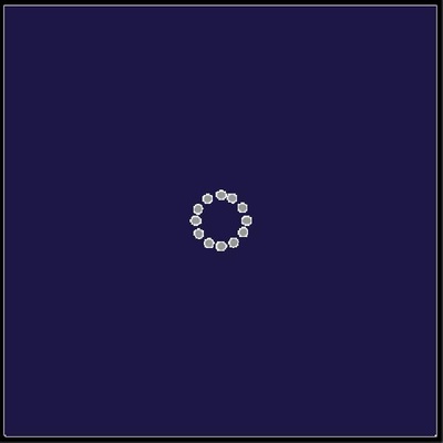 La Diva Maria Quadrata Liscia 1 Magnete Mirtillo L 20x20