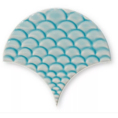 Maritima Ceramics Escama Relieve Azul 14x16