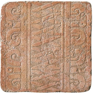 Settecento Maya Azteca B6513 Fascia Yucatan Granato 32,7x32,7