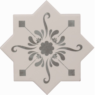 Cevica Becolors Star Stencil Grey 13.25x13.25