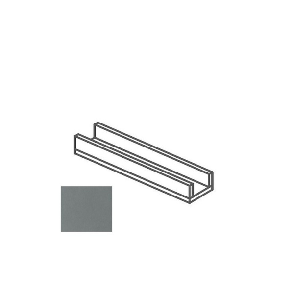 Impronta italgraniti Nuances NU03CA6 Canalina Antracite 14x60x8
