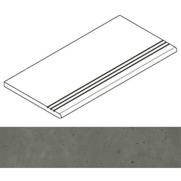 Italon Avantgarde (Авангард) 620040000195 Black Закругленная Грип Левая 30x120