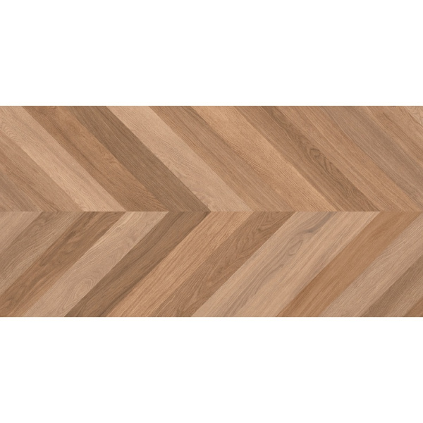Laparet Wood Canarium Chevron M тёмно-бежевый матовый карвинг 60x120 - керамическая плитка и керамогранит