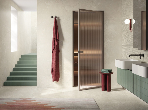 Impronta italgraniti Dorset DR07SG6 Cenere Cross Cut Gocciolatoio Costa Lucida 20mm 30x60