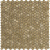L`antic colonial Mosaics Collection L241713641 Gravity Aluminium 3D Hexagon Gold 30.4x31