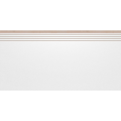 Cerrad Cambia 5903313312523 White Lappato Engraved Stair 29,7x59,7