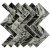 Bonaparte Мозаика стеклянная Hadar Black 26,8x28,6