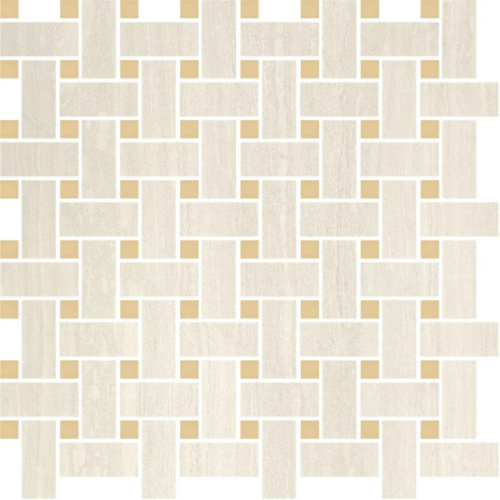 Vallelunga Tino 02TINMB20S Basket Oro Avorio Satin Evo 30,1x30,1 - керамическая плитка и керамогранит