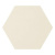 Ornamenta Basic BA40W White D 40 Hexagon 40x40