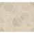 Sichenia Mus Eum 185362 Travertino Navona Modulo Esagone Mix 29,5x34 - керамическая плитка и керамогранит