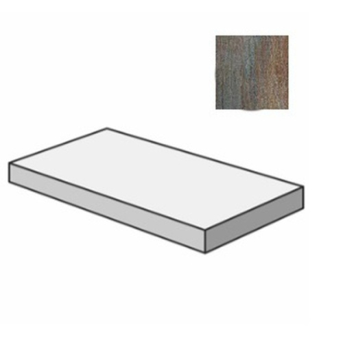 Sant Agostino Dripart CSAGSDBR12 Gradone Angolare Sx Bronze 33x120