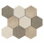 Gardenia Orchidea Mood 55141 Mosaico Esagoni T9 Mix Caldo 40x35