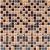 Bonaparte Мозаика стеклянная Crystal brown 30x30