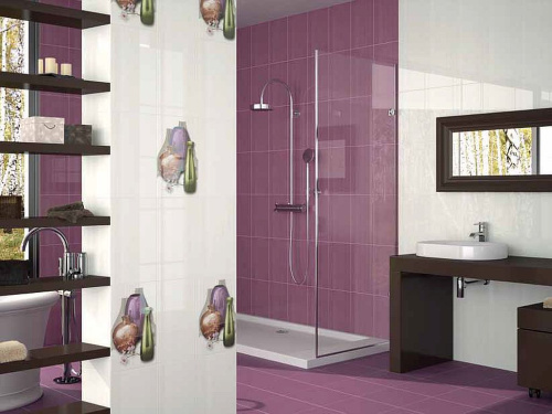 Ape ceramica Dance Boucle Malva 25x40