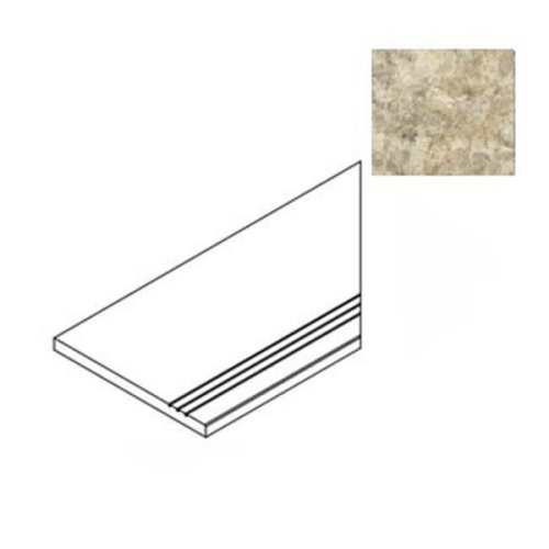 Atlas Concorde Russia Forte Dei Marmi Quark 620040000179 Brazilian Gold Gradino Bordo Dx 30x60