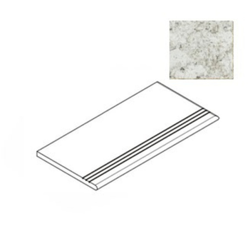 Atlas Concorde Russia Forte Dei Marmi Quark 620040000181 Brazilian White Gradino Bordo 30x60