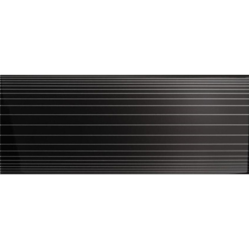 CeDam Lustri Dec Righe Nero Lucido 20x50