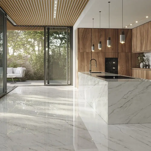 Venux Surface Calacatta Classic Silk 6mm 160x320 - керамическая плитка и керамогранит