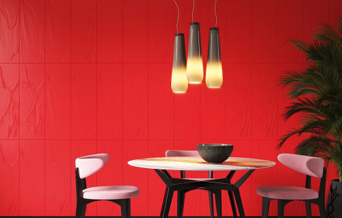 Iris Ceramica Diesel Stripes 575368 Red Glossy 25x75