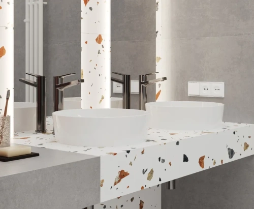 Laparet Terazzo Bianco Цветной матовый карвинг 60x120