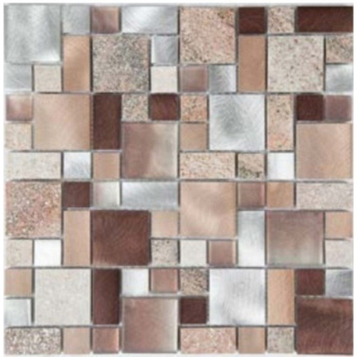 Moreroom Stone Mashup AG004 Glass Stone Aluminum Copper 30x30