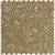 L`antic colonial Mosaics Collection L244008671 Gravity Aluminium Hexagon Gold 31x31