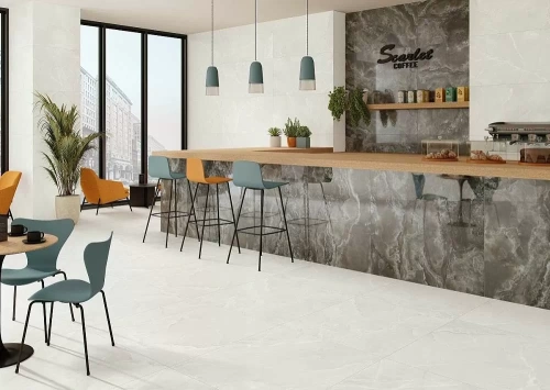 Stn Ceramica Scarlet White soft mt rect 100 100x100 - керамическая плитка и керамогранит