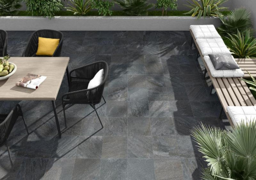 Zerde tile Etna Dark Grey рельеф 60 60x60