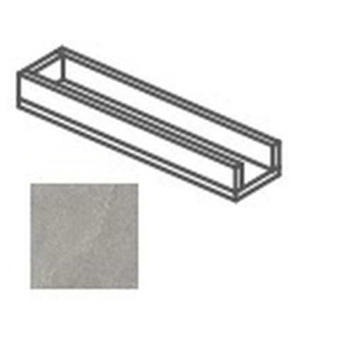 Impronta italgraniti Shale SL03CAC6 Canalina a Bordo Chiuso Greige 14x60x8