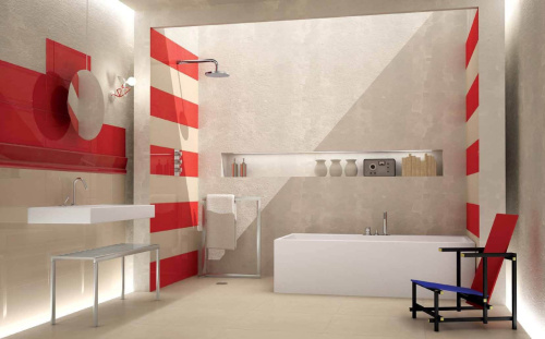 Viva Ceramica Gotha 255D2RE Dream B Red 25x60