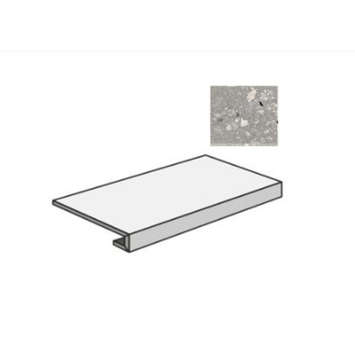 Sant Agostino Logico CSAGCOGY12 Gradone Cosmo Grey 33x120