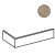 Ceramiche RHS (Rondine) London J85932 Beige Brick Angolo Incollato 12x25