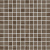 Monocibec Ceramiche Charm 108386 Brown Mosaico 2.5x2.5 Su Rete 30x30