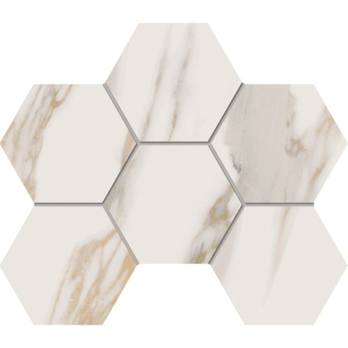 Estima Miramare RM01 Hexagon White Неполированный 25x28,5