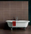 Isla Tiles Pret-a-porter Melanzana pap52 20x50 Isla Tiles Pret-a-porter Melanzana pap52 20x50