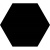 Codicer Basic Hex.25 Black 25x22
