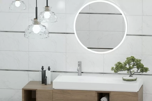 Eurotile Amuletto 5 АМ 0005 М White 25x50