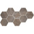 Serenissima Cir Docklands Hexagon Freeport Brown 24x27.7