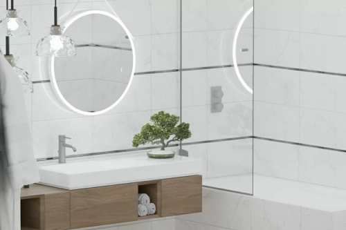 Eurotile Amuletto 5 АМ 0005 М White 25x50