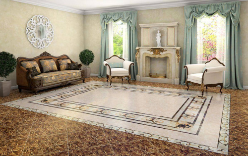 Infinity Ceramic Tiles Villa Ritz Emperador Beige 60x60