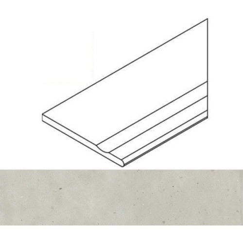 Italon Avantgarde (Авангард) 620090001155 Pure Бортик С Выемкой Закруглённый Правый 20mm 30x120