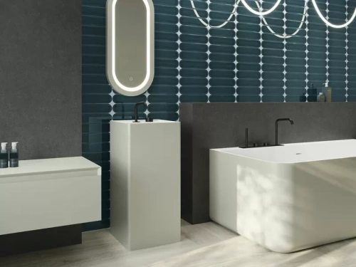 Cifre Oval Anthracite Brillo 7,5x30