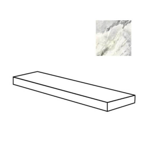 Flaviker PI.SA Supreme Hedonism 0017903 Angolare Top Dx Dover White Nat Ret 32x120 - керамическая плитка и керамогранит