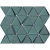 L`antic colonial Effect Triangle Emerald 31x26