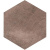 Serenissima Cir Docklands Hexagon Brown 24x27.7