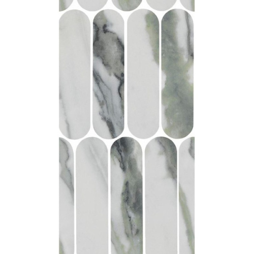 Impronta italgraniti Charm Experience CH02MOVL Calacatta Green Ovale Lap 19,5x37