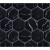 Stone China Mosaic Black Dark Black Nat Hexagon 29.5x30