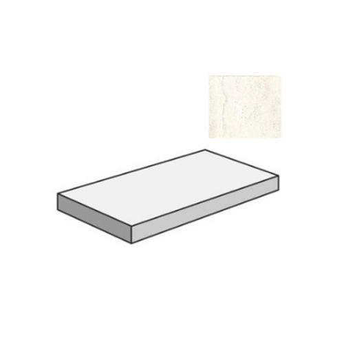 Sant Agostino Via Appia CSAGDVCW12 Gradone Angolare Dx Vein Cut White 33x120