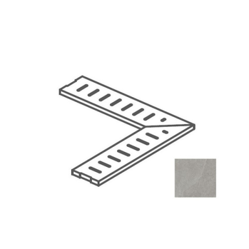 Impronta italgraniti Shale SL03GGA6 Griglia Angolare Greige 14x60